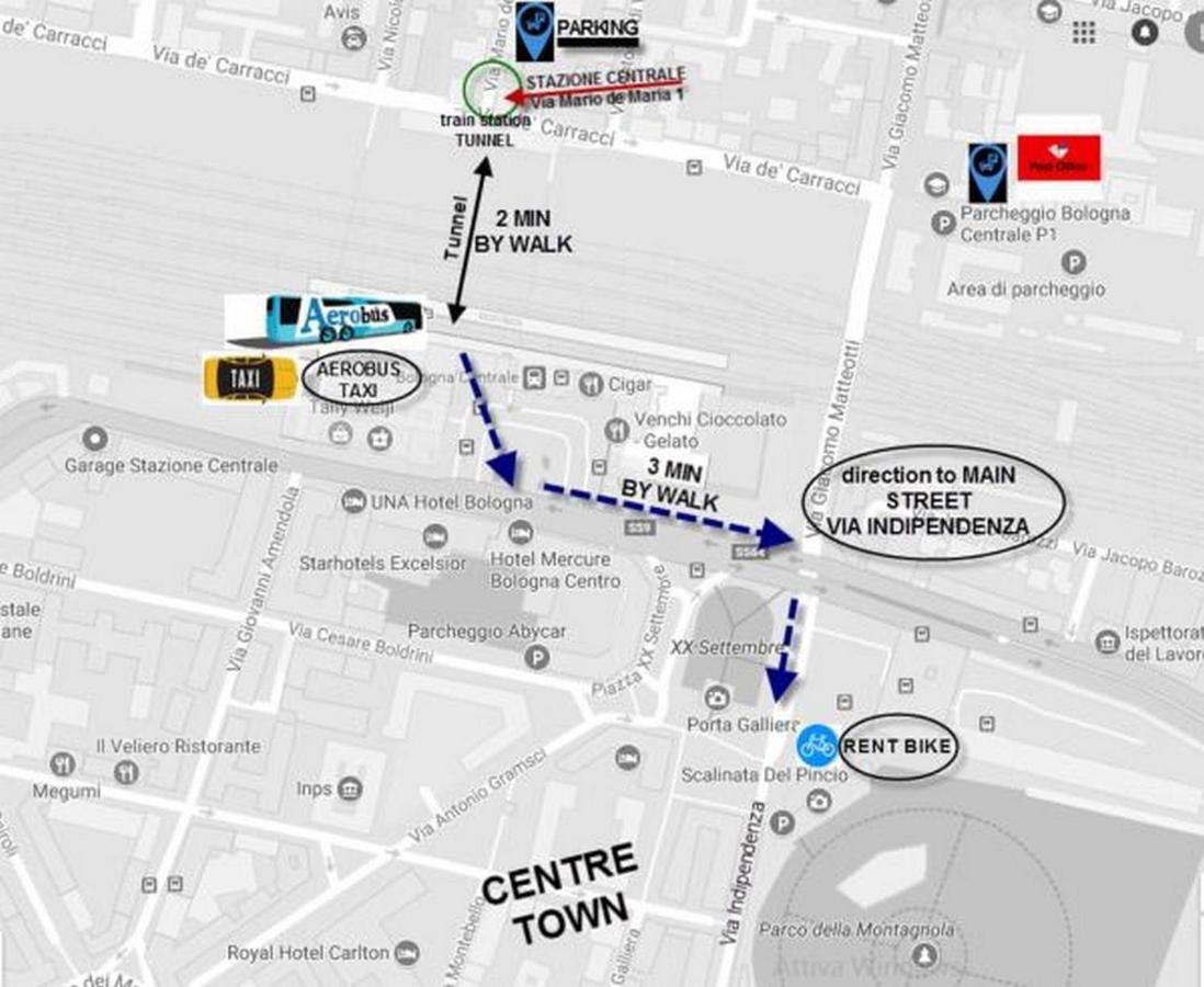 볼로냐 Stazione Centrale B&B 외부 사진
